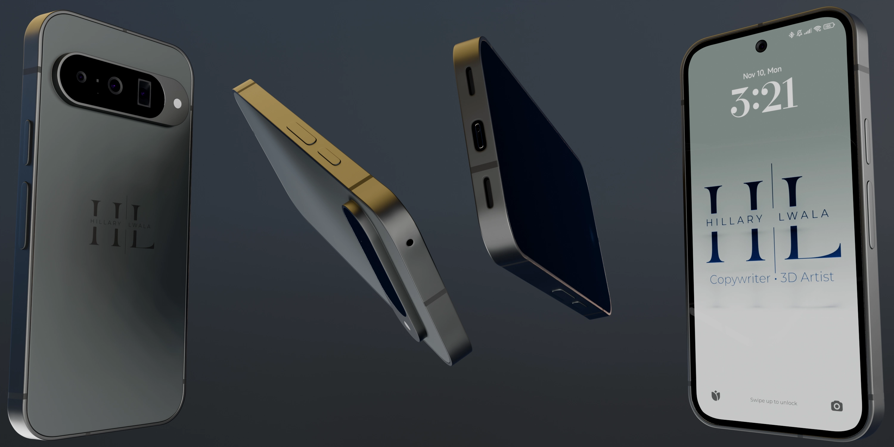 Product render of a Google Pixel